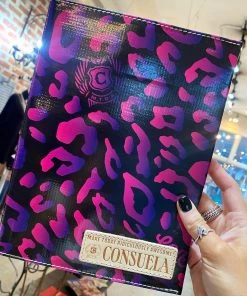 The Pink Leopard CONSUELA - Notebook Cover - PEBBLES