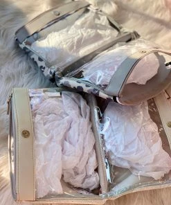 The Pink Leopard Grey Leopard Neoprene Double Cosmetic New Arrivals