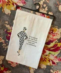 The Pink Leopard Outdoorsy Tea Towel New Arrivals