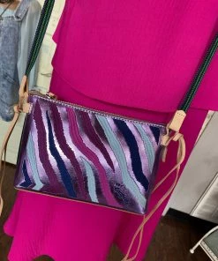 The Pink Leopard New Arrivals CONSUELA - Midtown Crossbody - Purple Rein