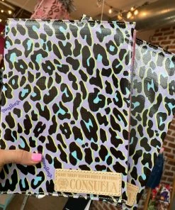 The Pink Leopard New Arrivals CONSUELA - Notebook Cover - Lavender Leopard