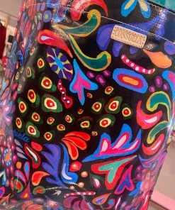 The Pink Leopard CONSUELA - Grab N Go Tote - BLACK SWIRLY RESTOCK!!!