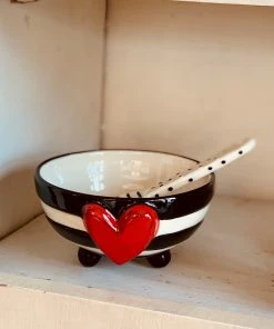 The Pink Leopard New Arrivals Heart Candy Bowl