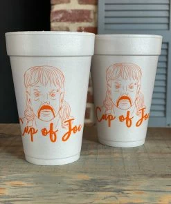 The Pink Leopard Cup Of Joe Styrofoam Cups - Sleeve Of 10 New Arrivals