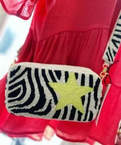 The Pink Leopard New Arrivals SUPERSTAR Beaded Bag