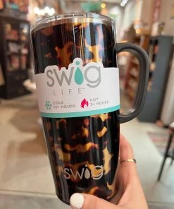 The Pink Leopard Swig 22oz Travel Mug