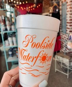 The Pink Leopard Poolside Waterford - Styrofoam Cups New Arrivals