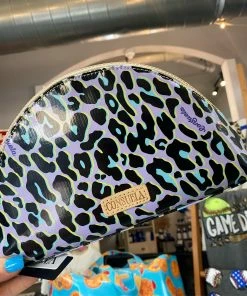 The Pink Leopard Large Consuela Cosmetic - Lavender Leopard New Arrivals