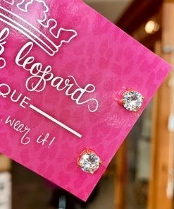 The Pink Leopard Silver & Gold Dreamer Studs New Arrivals