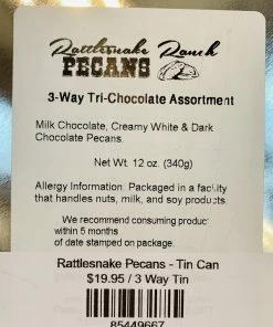 The Pink Leopard Rattlesnake Pecans - Tin Can