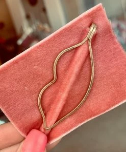 The Pink Leopard Lips Hair Clip