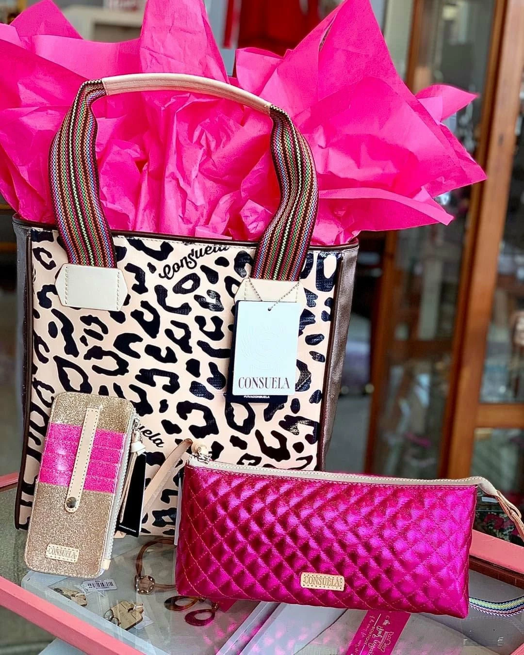 The Pink Leopard CONSUELA - Classic Tote {BAM BAM} New Arrivals 1 The Pink Leopard CONSUELA - Classic Tote {BAM BAM} New Arrivals