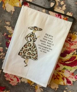 The Pink Leopard New Arrivals Big Girls Don’t Cry - Tea Towel