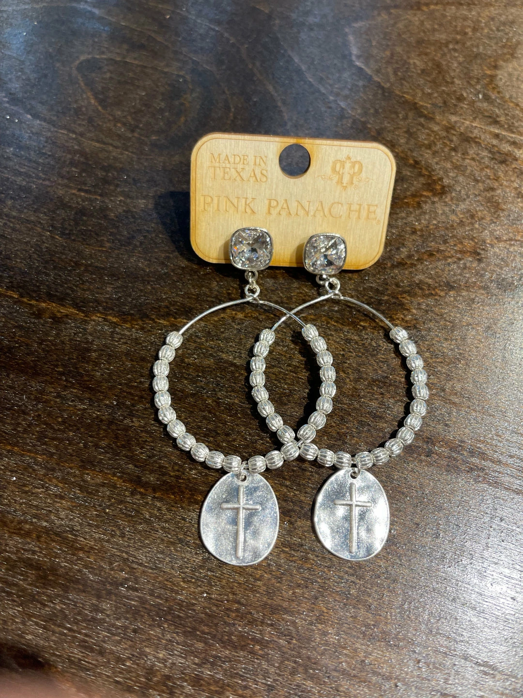 The Pink Leopard Pink Panache - The BB - Silver Earrings 2 The Pink Leopard Pink Panache - The BB - Silver Earrings