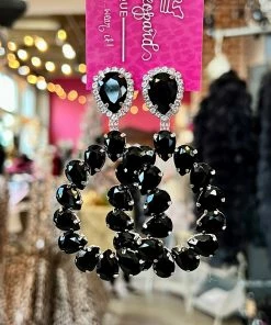 The Pink Leopard Madison Gem Earring New Arrivals