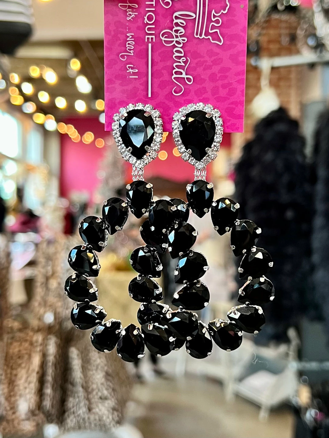 The Pink Leopard Madison Gem Earring New Arrivals 1 The Pink Leopard Madison Gem Earring New Arrivals