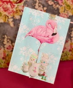 The Pink Leopard Diva Flamingo Tea Towel