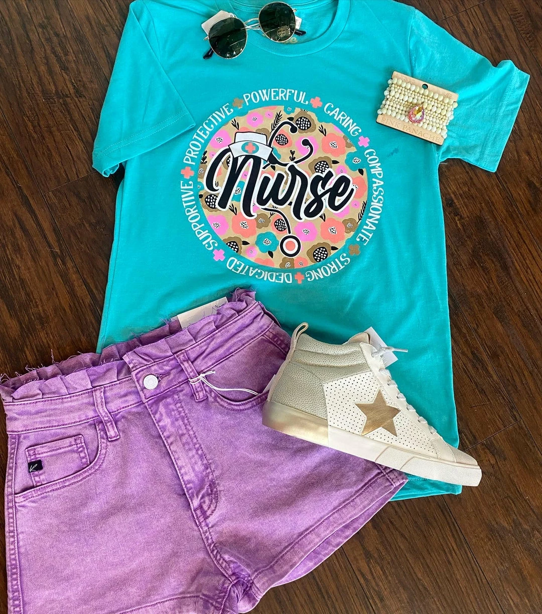 The Pink Leopard Nurse T-shirt New Arrivals 1 The Pink Leopard Nurse T-shirt New Arrivals