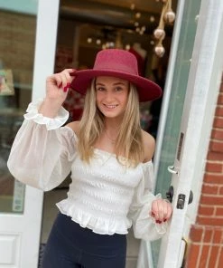 The Pink Leopard Lily Ruffle Top