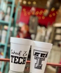 The Pink Leopard Wreck ‘Em Tech - Styrofoam Cups