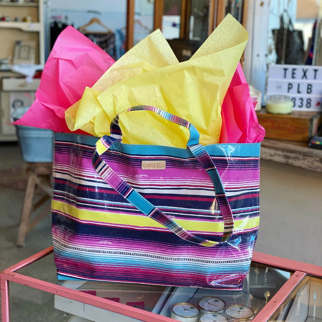 The Pink Leopard New Arrivals Jumbo Bag - Consuela •• Multi Serape 1 The Pink Leopard New Arrivals Jumbo Bag - Consuela •• Multi Serape