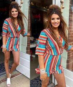 The Pink Leopard Serape Love Romper
