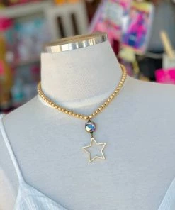 The Pink Leopard The Star Diva Necklace - Pink Panache