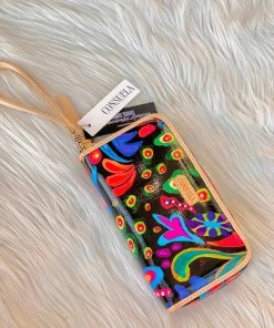 The Pink Leopard New Arrivals CONSUELA - Wristlet Wallet - Black Swirly