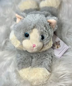 The Pink Leopard New Arrivals Gray Laying Down Cat Warmie