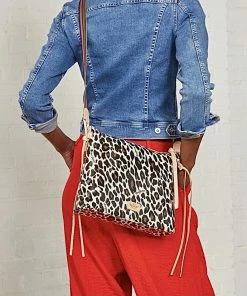 The Pink Leopard CONSUELA- Mona Leopard Downtown Crossbody