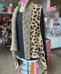 The Pink Leopard New Arrivals Cozy Leopard Vest - ONE SIZE