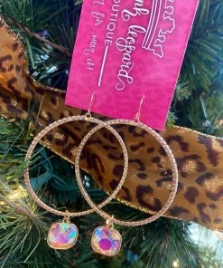 The Pink Leopard The JJ Earrings