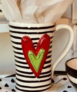 The Pink Leopard New Arrivals Sassy Heart Coffee Cups