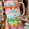 The Pink Leopard Swig 22oz Travel Mug