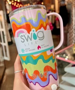 The Pink Leopard Swig 22oz Travel Mug