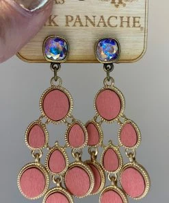 The Pink Leopard PINK PANACHE PINK GIRL EARRINGS