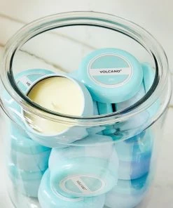 The Pink Leopard Mini Aqua Volcano Capri Blue Candle - 3oz New Arrivals