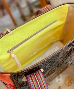 The Pink Leopard New Arrivals CONSUELA- The Glitzy Embroidery Tote