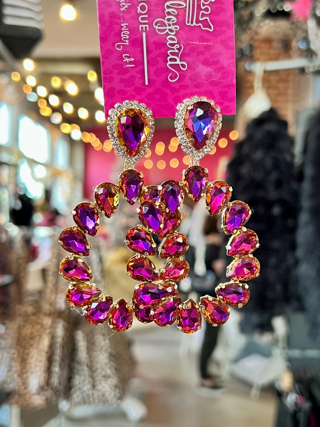 The Pink Leopard Madison Gem Earring New Arrivals 4 The Pink Leopard Madison Gem Earring New Arrivals