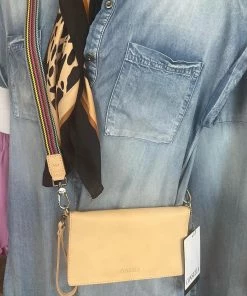 The Pink Leopard CONSUELA- Leather Uptown Crossbody New Arrivals