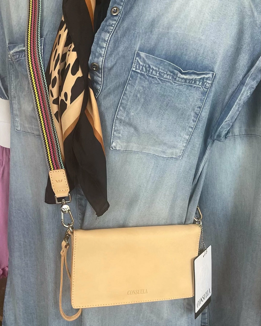 The Pink Leopard CONSUELA- Leather Uptown Crossbody New Arrivals 1 The Pink Leopard CONSUELA- Leather Uptown Crossbody New Arrivals