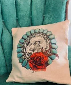 The Pink Leopard Western Lady- Pillow Cover