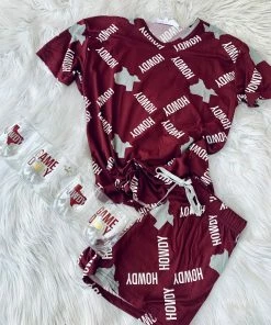 The Pink Leopard Aggie Pajama Shorts