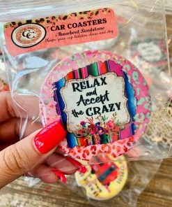 The Pink Leopard Relax And Accept The Crazy - Coasters New Arrivals