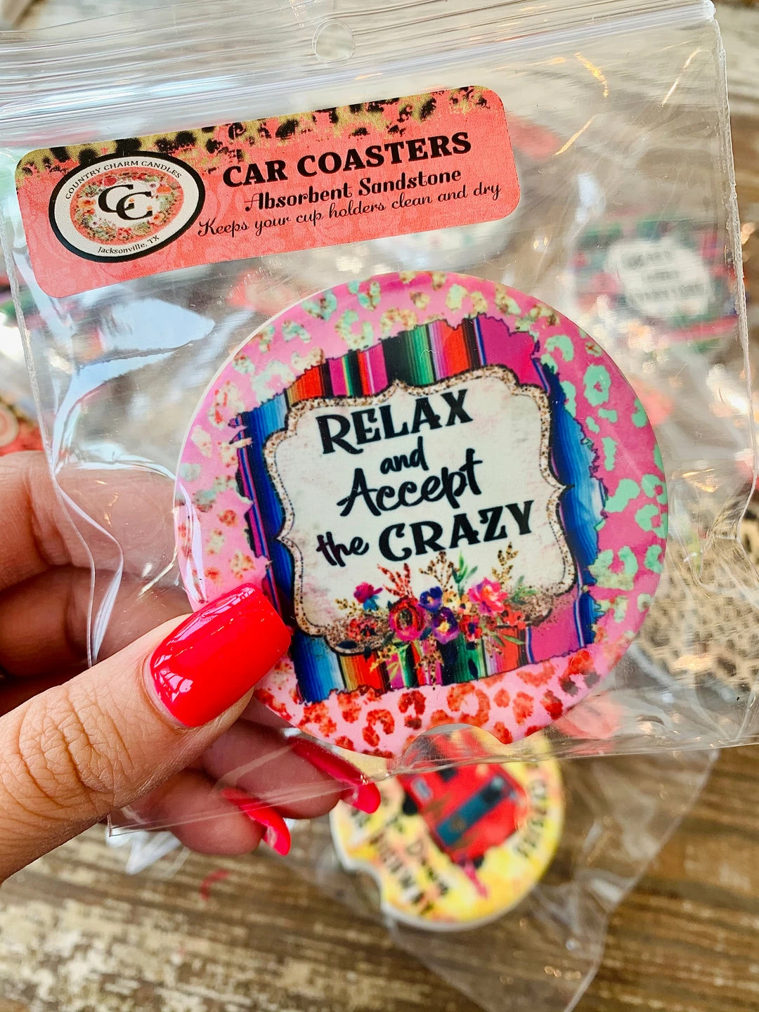 The Pink Leopard Relax And Accept The Crazy - Coasters New Arrivals 1 The Pink Leopard Relax And Accept The Crazy - Coasters New Arrivals