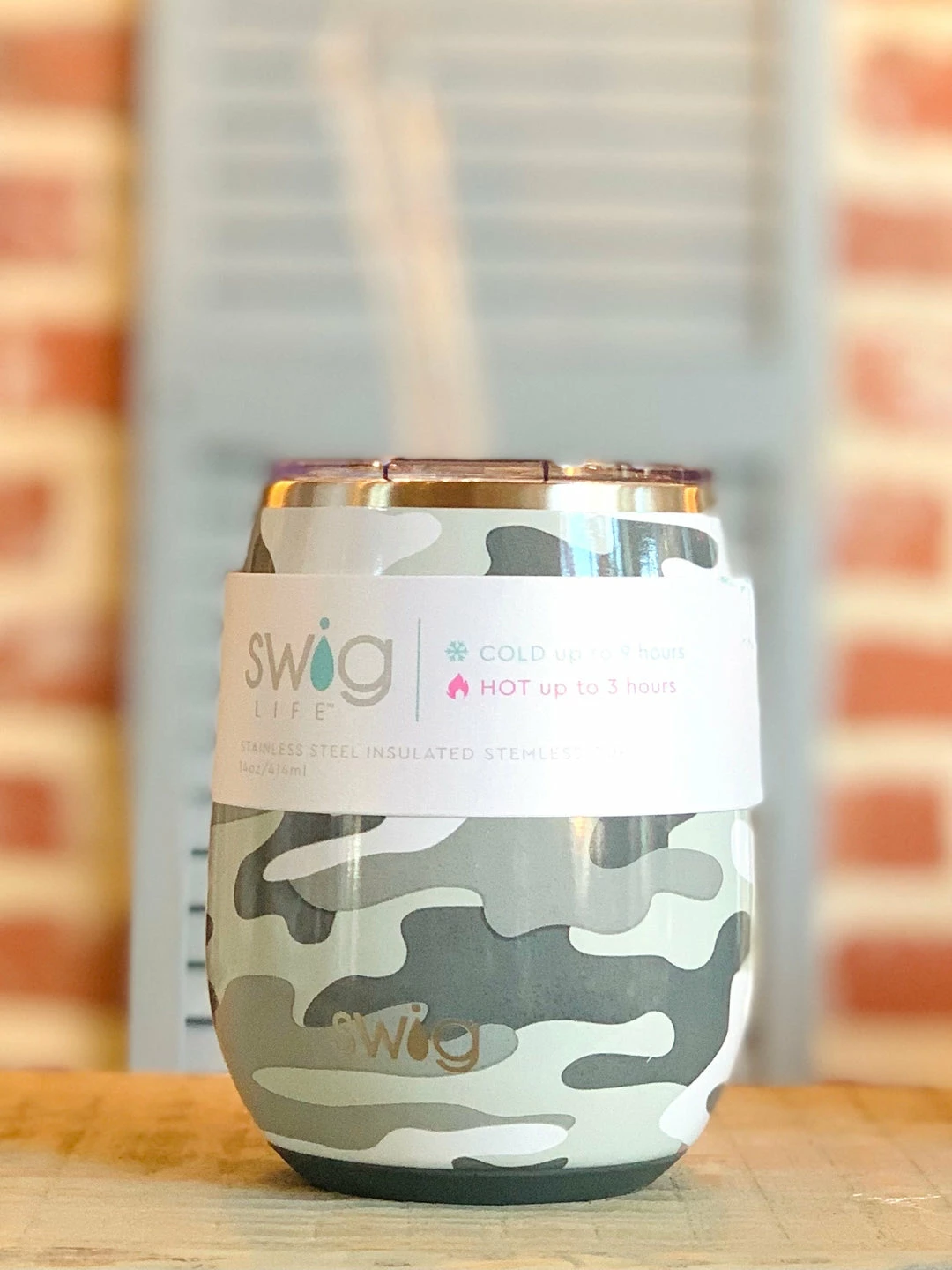 The Pink Leopard 14 Oz Stemless Cup - SWIG New Arrivals 5 The Pink Leopard 14 Oz Stemless Cup - SWIG New Arrivals