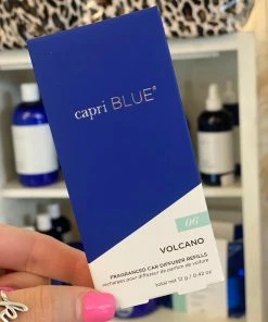 The Pink Leopard CAPRI BLUE - Car Diffuser ••REFILL STICKS - Volcano