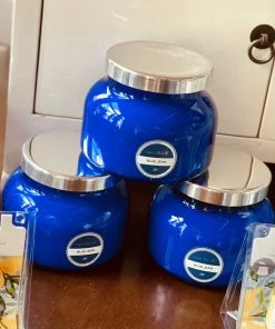 The Pink Leopard BLUE JEAN Capri Blue 19oz Candle New Arrivals