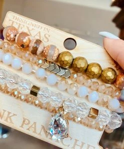 The Pink Leopard The Candi Bracelet Set - PINK PANACHE New Arrivals