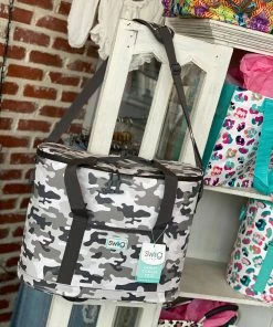 The Pink Leopard New Arrivals Family Cooler Tote CAMO - SWIG